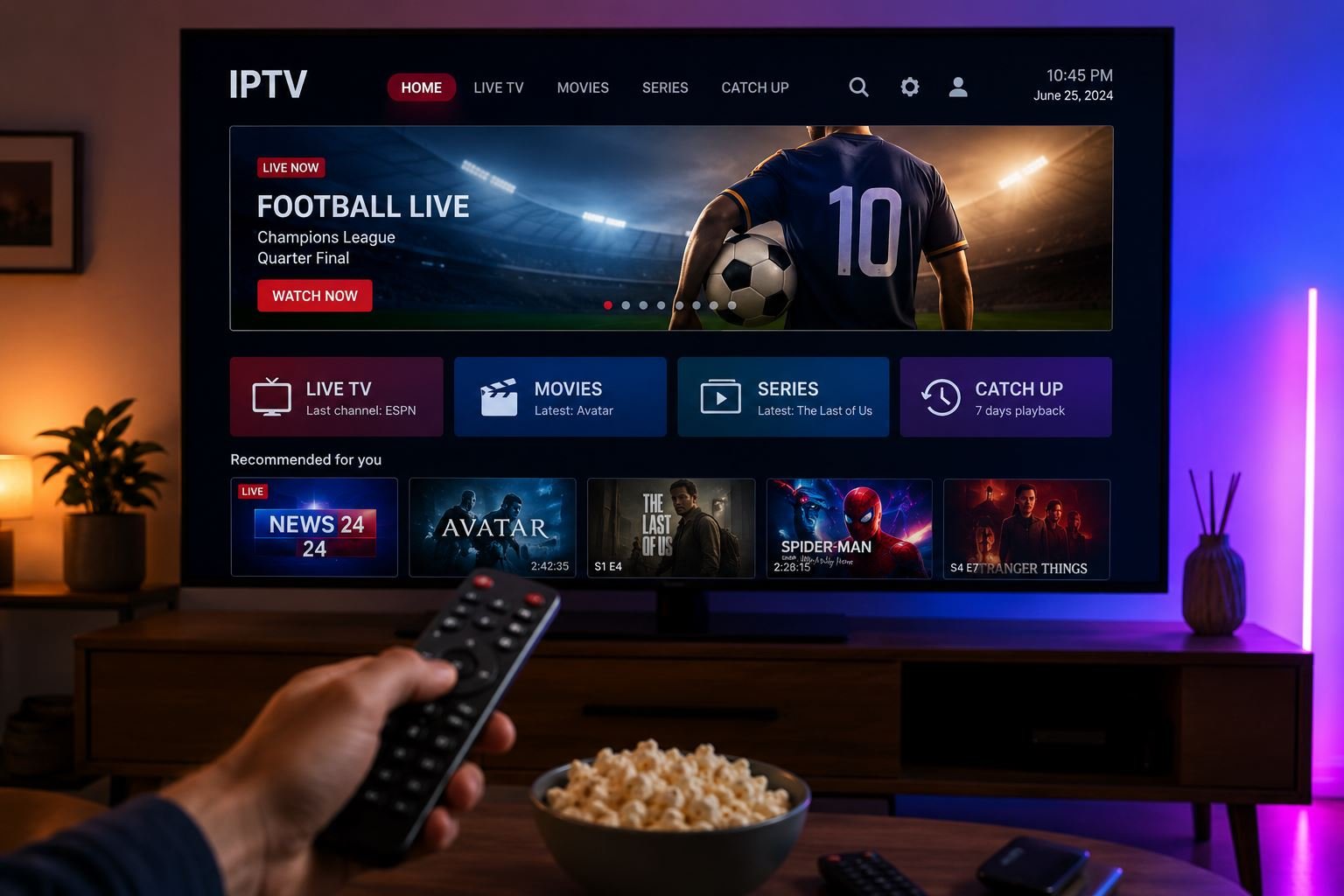 Familienunterhaltung beim Live Fernsehen über Internet Fernsehen mit TV-Kompass